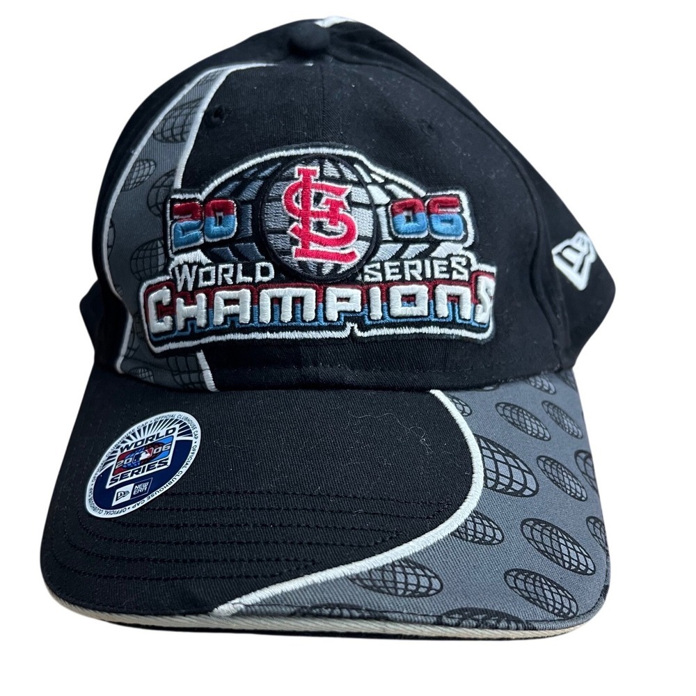 New Era St Louis Cardinals 2006 World Series Champions Hat Mens Black - OSFA
